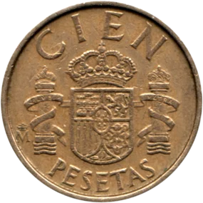 Preview 100 Pesetas, 1986 reverse