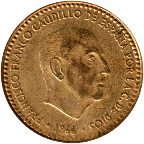 1 Peseta, 1973 Obverse