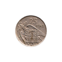 Preview 25 Pesetas, 1958 reverse