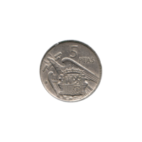 Preview 5 Pesetas, 1961 reverse