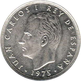 Preview 25 Pesetas, 1980 obverse