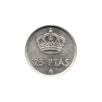 Preview 25 Pesetas, 1980 reverse