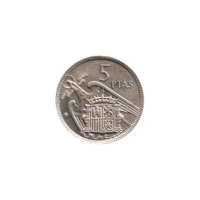 Preview 5 Pesetas, 1973 reverse