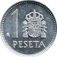 Preview 1 Peseta, 1989 reverse