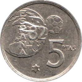 Preview 5 Pesetas, 1980 reverse