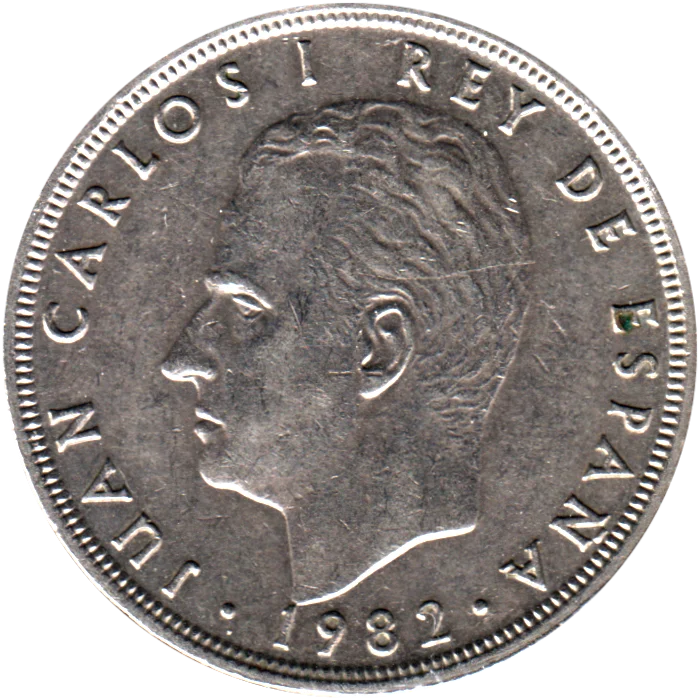 50 Pesetas, 1982 Obverse