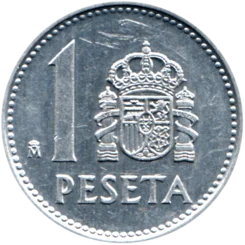 Preview 1 Peseta, 1987 reverse