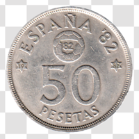 Preview 50 Pesetas, 1982 reverse