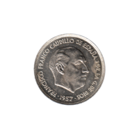 Preview 25 Pesetas, 1972 obverse