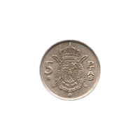 Preview 5 Pesetas, 1977 reverse