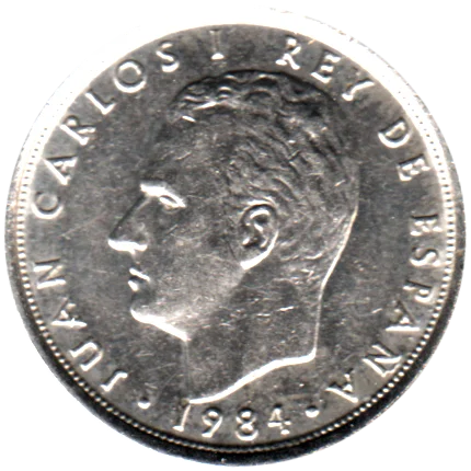 10 Pesetas, 1984 Obverse