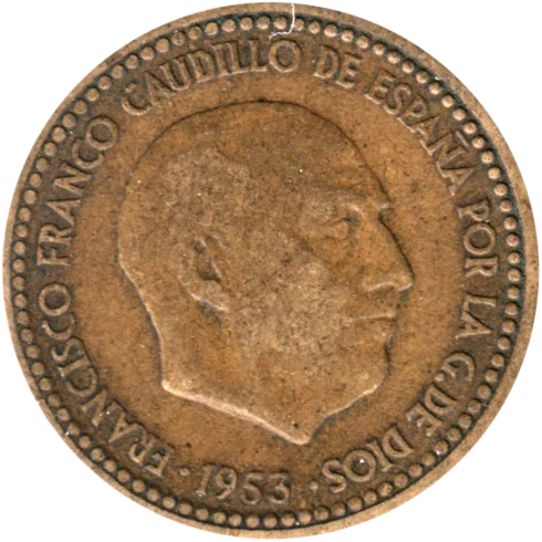 1 Peseta, 1956 Obverse