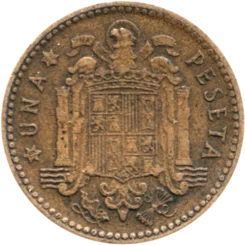 Preview 1 Peseta, 1956 reverse