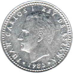 Preview 1 Peseta, 1985 obverse