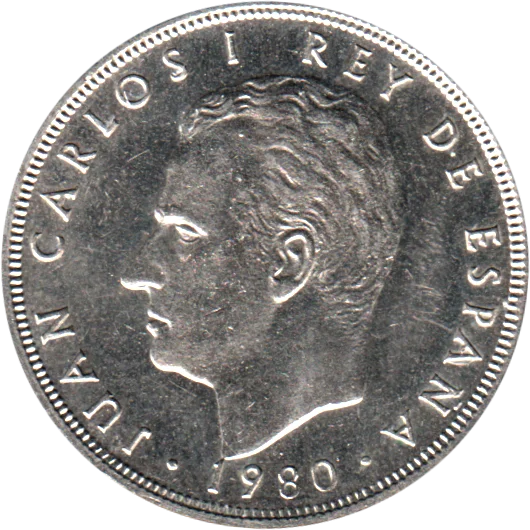 5 Pesetas, 1982 Obverse