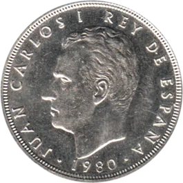 Preview 5 Pesetas, 1982 obverse