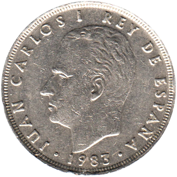 25 Pesetas, 1983 Obverse