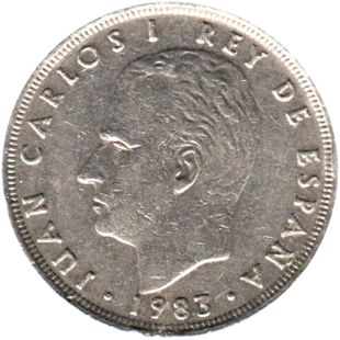 Preview 25 Pesetas, 1983 obverse