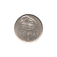 Preview 25 Pesetas, 1983 reverse