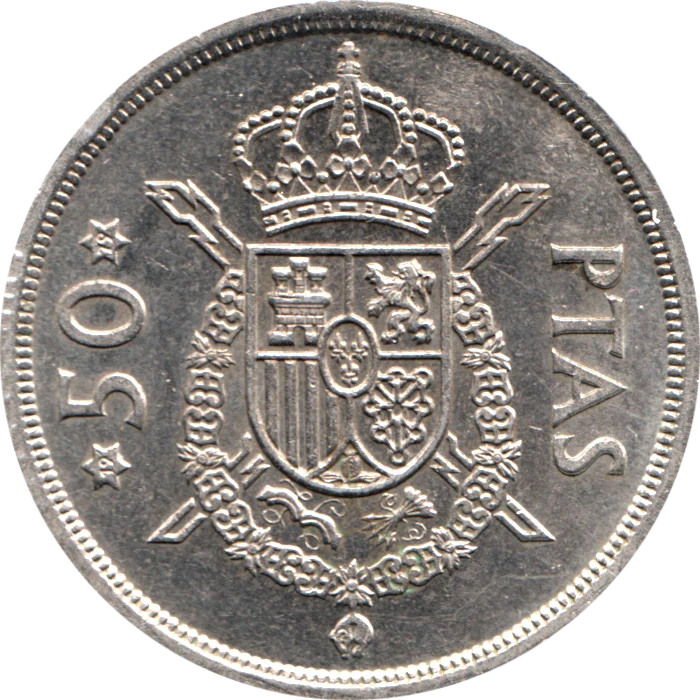 50 Pesetas, 1979 Reverse