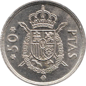 Preview 50 Pesetas, 1979 reverse