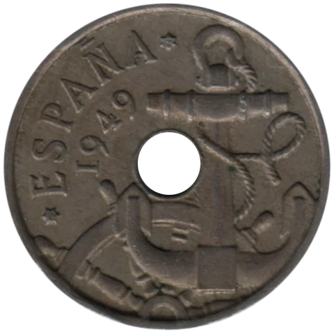 50 céntimos, 1952 Obverse