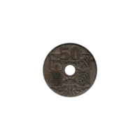 Preview 50 céntimos, 1952 reverse