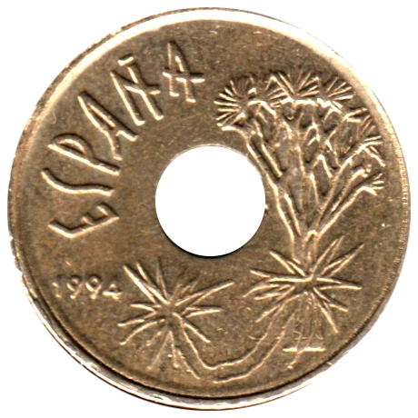 25 Pesetas, 1994 Obverse
