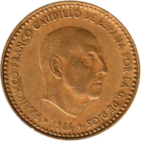 1 Peseta, 1969 Obverse
