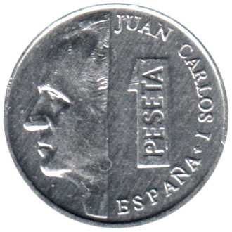 Preview 1 Peseta, 1998 obverse