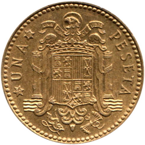 1 Peseta, 1980 Reverse