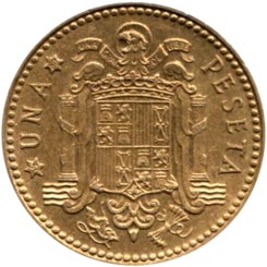 Preview 1 Peseta, 1980 reverse