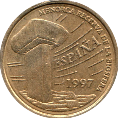 5 Pesetas, 1997 Obverse