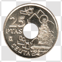 Preview 25 Pesetas, 1998 reverse