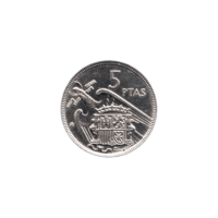 Preview 5 Pesetas, 1972 reverse