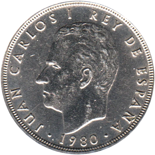 5 Pesetas, 1981 Obverse