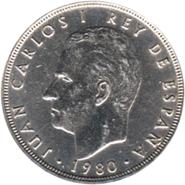 Preview 5 Pesetas, 1981 obverse