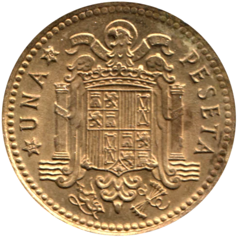 1 Peseta, 1976 Reverse