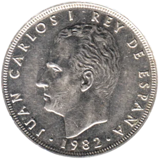 Preview 25 Pesetas, 1982 obverse
