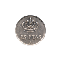 Preview 25 Pesetas, 1982 reverse