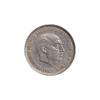 Preview 25 Pesetas, 1967 obverse
