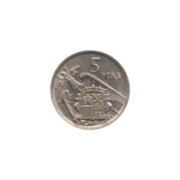 Preview 5 Pesetas, 1969 reverse