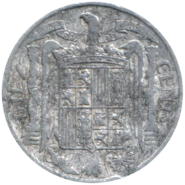 Preview 10 céntimos, 1940 obverse