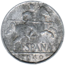 Preview 10 céntimos, 1940 reverse
