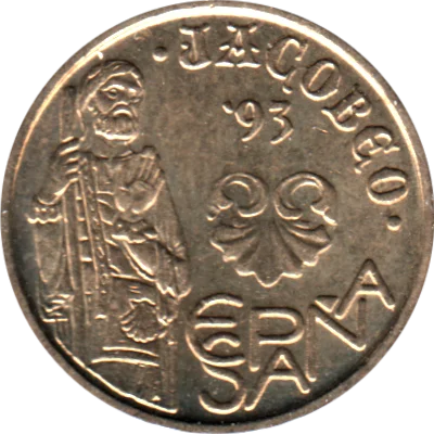 5 Pesetas, 1993 Obverse
