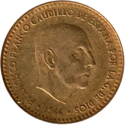 Preview 1 Peseta, 1971 obverse