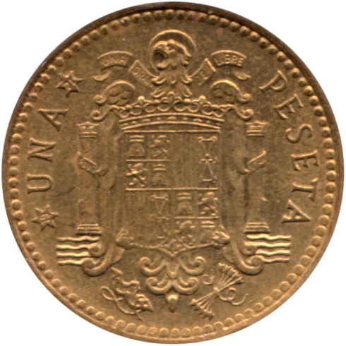 1 Peseta, 1971 Reverse