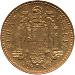 Preview 1 Peseta, 1971 reverse