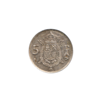 Preview 5 Pesetas, 1989 reverse