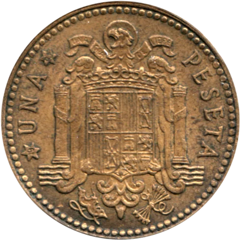 1 Peseta, 1963 Reverse